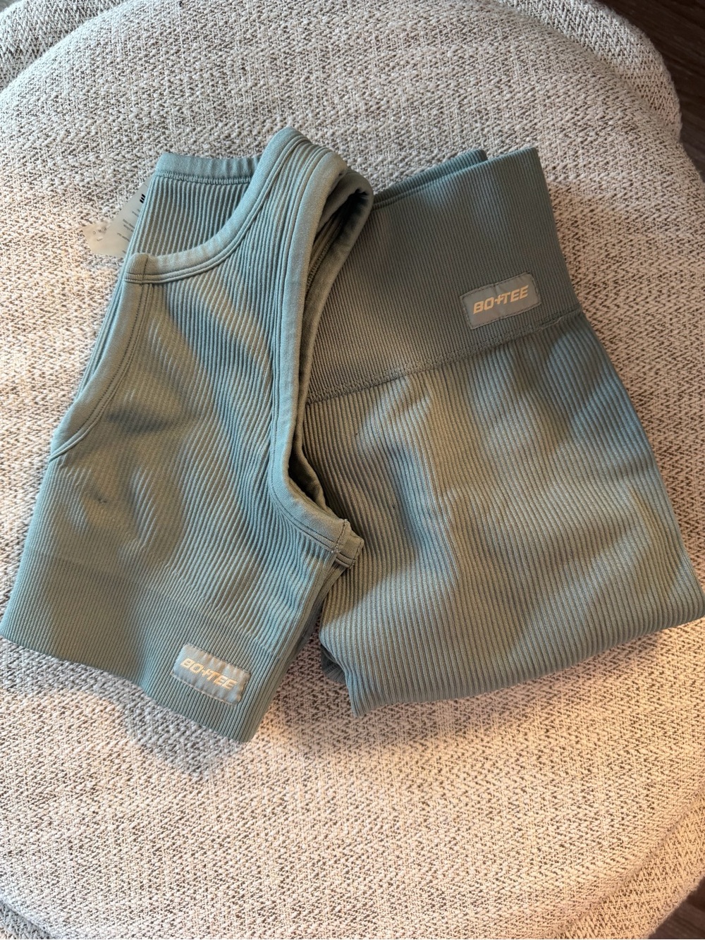 BO+TEE Ribbed Leggings & Crop Top Set